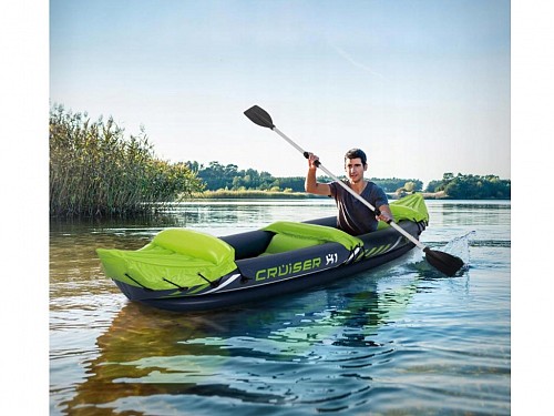 Φουσκωτό κανό Kayak 2 θέσεων με διπλό κουπί, 325x81x53 cm, ΧQ Max Cruiser X1