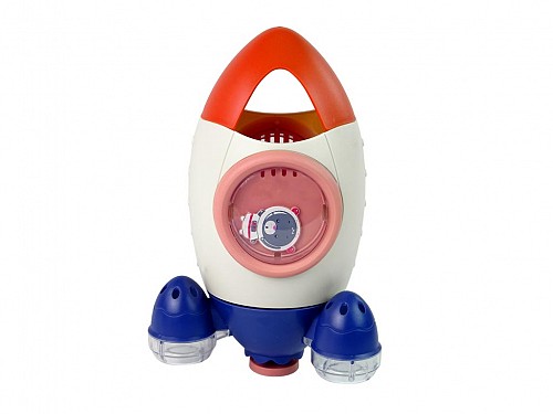 Baby Bath Toy Rocket in dark blue for children from 18 months, 16x16x25 cm